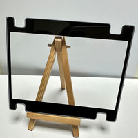 Panneau de verre flotté trempé à faible teneur en fer, sur mesure, de 1 mm, 2 mm, 3 mm, 4 mm, noir, imprimé en sérigraphie, de forme spéciale