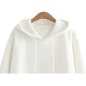 Sudadera con Capucha Casual de Invierno para Mujer, Personalizable con Logotipo Frontal, 100% Algodón Felpa, Secado Rápido, Teñido Liso, Transpirable, Deportiva - Product Image 4