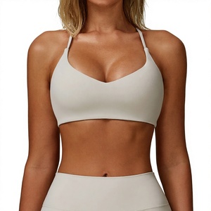 High Quality Impact <b>Cross</b> Back Adjustable Sports Bra Women Fitness <b>Top</b> Workout Padded Gym Running Yoga Sports Bra - Product Image 1