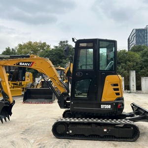 PROMOTION EXCEPTIONNELLE : Mini-excavatrice Sany SY35U d'occasion de 3,5 tonnes, moteur d'origine, état quasi neuf (90%), 40% moins chère que neuve, idéale pour l'agriculture et la maison. - Product Image 3