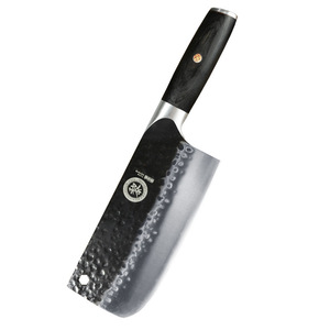 Cuchillo de cocina forjado, cuchillo doméstico afilado, cuchillo para mujer, textura martillada hecha a mano, cuchillo de chef profesional, acero inoxidable - Product Image 5