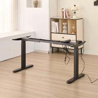 Mécanisme de levage électrique à moteur unique à 2 niveaux pour tables réglables en hauteur, cadre de bureau ergonomique pour bureau debout