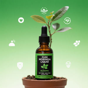 ビーガンモリンガオレイフェラ液体葉エキスブーストEnerguレベル有機モリンガ葉液滴 - Product Image 2