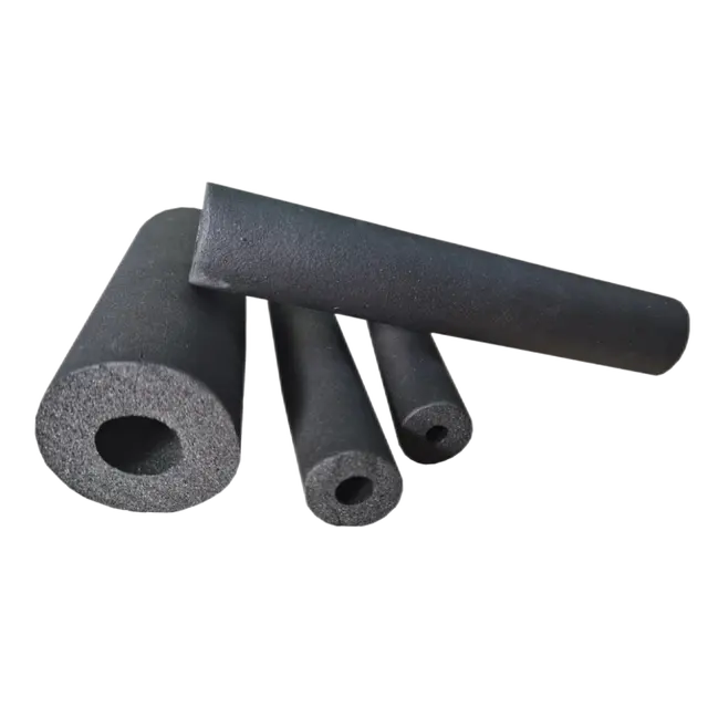 Black Rubber Insulation Tube Closed Cell Foam Rubber Pipe Insulation