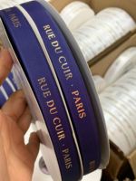Rubans en polyester en gros, impression de logo personnalisé, emballage cadeau, décorations de bouquets de Noël et de mariage, OEM/ODM.