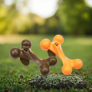 Custom eco-friendly stampo in gomma per cani Non tossici giocattoli da masticare durevole piccolo OEM manubrio in gomma sostenibile - Product Image 4