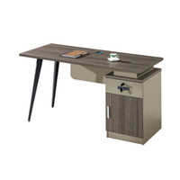 Escritorio Ejecutivo Expandible en Forma de L de Madera Sólida Moderna de Alta Gama a Precio Accesible, Cajones, Color Personalizado, Ecológico, Garantía de 6 Años