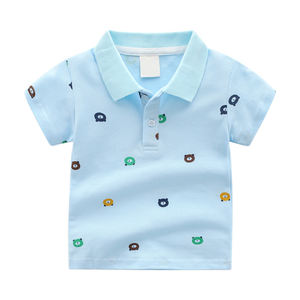 Ins nuovo all'ingrosso personalizzato a maniche corte per ragazzi estate Cartoon top per bambini di alta qualità t-Shirt <span class=keywords><strong>POLO</strong></span> per ragazzi - Product Image 3