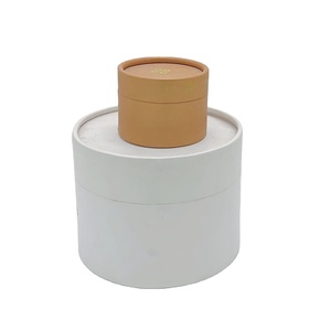 High end paper package tube cylinder packaging custom size tea round box