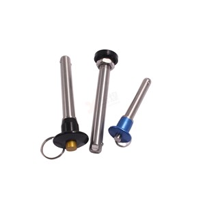 Perni a Molla con Blocco a Sfera in Acciaio Zincato, Perni a Molla Corti in Plastica con Anello di Trazione - Product Image 4