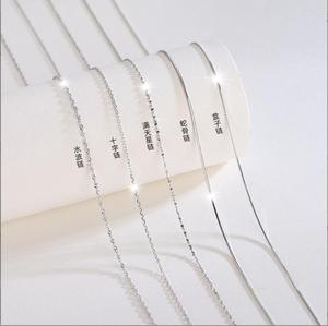 เครื่องประดับเงินแท้ <span class=keywords><strong>925</strong></span> สร้อยคอเงินสเตอร์ลิงชุบทองคำสีกุหลาบ - Product Image 4