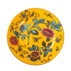 <strong>British</strong> Floral Porcelain Plates Custom Design Ceramic Dinner Plate Set Elegant Cake <strong>Dish</strong> - Product Image 1