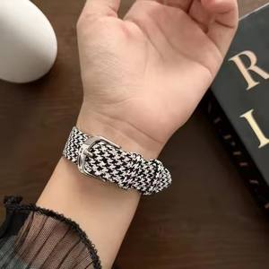 Bracelets en tissu imprimé léopard pour <span class=keywords><strong>Apple</strong></span> <span class=keywords><strong>Watch</strong></span>, fabricant de bracelets pour <span class=keywords><strong>Apple</strong></span> <span class=keywords><strong>Watch</strong></span> 41 mm/40 mm ultra 2, <span class=keywords><strong>bracelet</strong></span> 49 mm pour montre connectée - Product Image 6