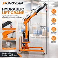 Mini-grue hydraulique mobile 1-3T, avec châssis de levage rotatif à flèche, montée sur véhicule pour le chargement et le déchargement