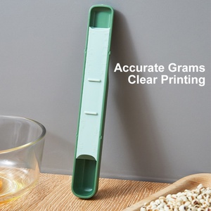 Plastic Adjustable <b>Spoon</b> Kitchen Baking Tools <b>Measuring</b> <b>Spoon</b> with Gram Control Coffee Salt Scale <b>Spoon</b> - Product Image 3