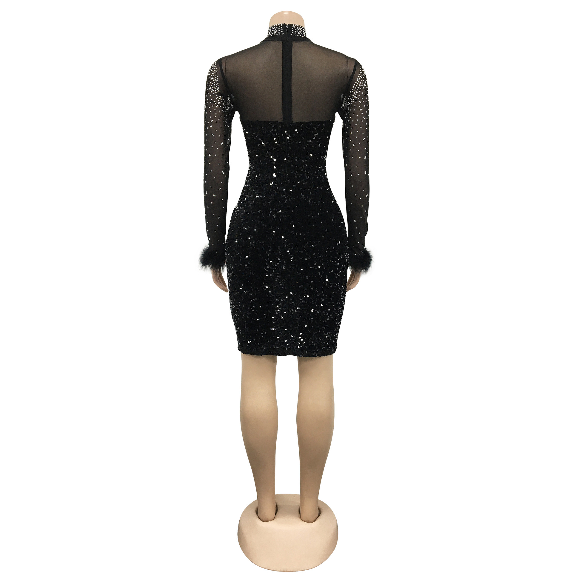 oh polly black sequin mini dress Polly Mini Dress main image 1