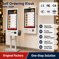 Kiosco de Autoservicio con Pantalla Táctil, Impresora de Recibos, NFC, OEM, ODM, Solución Integral de Pedidos, CE, FCC, Soporte de Piso y Montaje en Pared