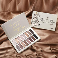 Nouvelle palette de fards à paupières pratique, 16 couleurs, haute valeur, couleurs terre, métalliques, nacrées, en poudre sèche, prix de gros attractif