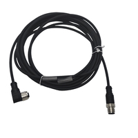 Câble de capteur économique IEC M12, code A, mâle/femelle, droit/angulaire, étanche IP67, 3/4/5 broches