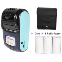 Imprimante thermique portable 58 mm, imprimante de reçus sans fil 203 dpi, mini imprimante de factures POS pour camions de restauration, vente au détail et plats à emporter