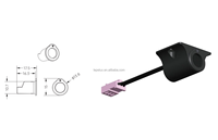 Sakelar Sensor Pintu Kabinet Dapur Berkabel 12V/24V Kontrol Terpusat Sakelar Lampu Otomatis Lampu LED Furnitur FREE-08C-22