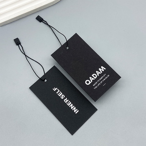 Étiquette personnalisée de luxe pour marque privée, en tissu damassé haute densité, pour couture de col, ensemble d'accessoires vestimentaires - Product Image 3