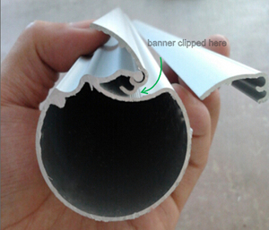 Giá Đỡ Cuộn Hình Giọt Nước Bằng Nhôm Khung Trưng Bày Triển Lãm Thương Mại Giá Đỡ Cuộn Hệ Thống Thay Đổi Dễ Dàng - Product Image 6