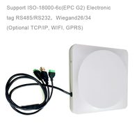 Lector RFID UHF de Largo Alcance 860-960MHz ABS, Distancia de Lectura de 5-6m para Gestión de Control de Acceso, Compatible con WIFI/TCP/IP, SDK Gratuito