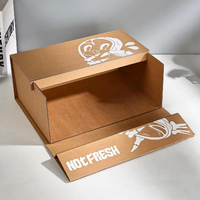 Boîte personnalisée à joint mortaise et tenon en carton rigide avec sangle, pour cartes de festival, cadeaux d'entreprise et événements, avec jointement par emboîtement
