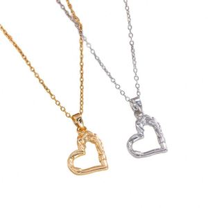 Collar De Acero Inoxidable Stainless Steel <b>Chain</b> Gold Plated Necklace Vine Heart Necklace for Women Heart Shape Pendant Necklace - Product Image 6