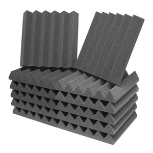 Paneles Acústicos 300x300x25mm de Espuma de Poliuretano de Alta Densidad para Absorción de Sonido, Aislamiento de Paredes y Techos en Hogares y Estudios - Product Image 1