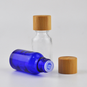 Botella de Vidrio Ámbar con Gotero para Aceites Esenciales, con Tapa de Bambú, 5/10/15/20/30/50/100 ml, Botella de Vidrio Esmerilado con Tapón Insertable - Product Image 2