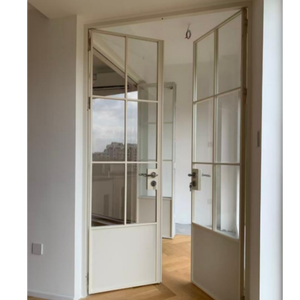 Porte Doppie in Alluminio Serie 60 su Misura, Design Retrò Francese, a Taglio Termico con Isolamento Acustico - Product Image 6