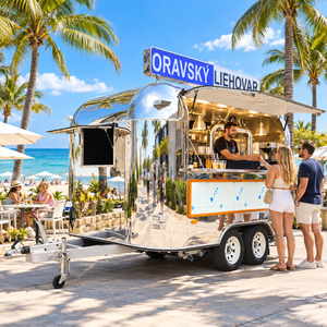 Remorque alimentaire mobile de 11,4 pieds pour la vente de fruits de mer et grillades, idéale pour les entreprises - Product Image 1