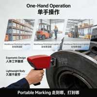 Machine de marquage électrique portative Bolingxin 20W/50W avec laser auto-nivelant pour métal, bois, papier, garantie de 2 ans