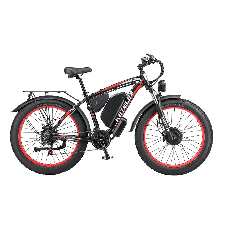 Kostenloser Versand Leistungs starkes E-Bike mit 1000W und 1000W Dual Motor E-Bike 2000W 23AH E-Bike vorne 1000W