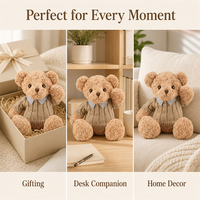 Ours en peluche personnalisé de 30-50 cm, coussin de lit pour enfant, cadeau, jouet en peluche