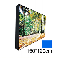 Boîte à lumière TianLang 150*120cm à éclairage latéral, double face, tissu UV 3P, cadre en aluminium anodisé, autoportante et portable
