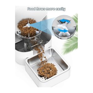 WIFI Remote Control Automatic Pet Feeder Translucent Grain Bin Cover Pet Intelligent Automatic Feeder Pet <strong>Bowls</strong> Feeders - Product Image 5