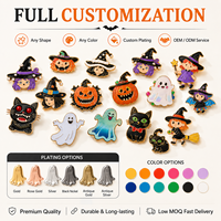 Badges Métalliques Personnalisés Halloween sur Mesure – Toute Forme, Toute Couleur, Placage Personnalisé, Service OEM ODM, Faible MOQ, Fournisseur d'Usine