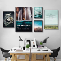 7 règles de vie : citation inspirante, affiche sur toile, lettres noires inspirantes, décor mural pour la maison et le bureau, design Art Déco
