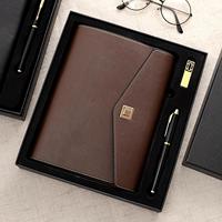 YOUNGS OEM Luxus Notizbuch-Set mit Individuellem Logo, PU-Leder, Stift, USB-Stick, A5 Journal, Geschenkset mit Prägung und Druck für Unternehmen