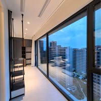 Ventanas Modernas de Doble Acristalamiento Insonorizadas, de Vidrio Templado y Aleación de Aluminio, con Aislamiento Térmico para Uso Exterior en Casas y Hoteles