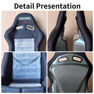 Ghế đua thể thao đa năng Lowmax, chất liệu vải bọc, có thể ngả lưng, điều chỉnh được, làm bằng sợi thủy tinh và sợi carbon dành cho xe đua, drift. - Product Image 6