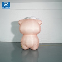 Mascotte Animaux Gonflables Chiot Modèle de Chien Gonflable de Dessin Animé Géant Personnalisé avec Fleurs pour Événements