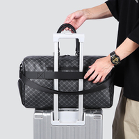 Sac de voyage en toile imprimée en gros avec bandoulière amovible, poche latérale zippée et compartiments multiples pour un style décontracté et tendance