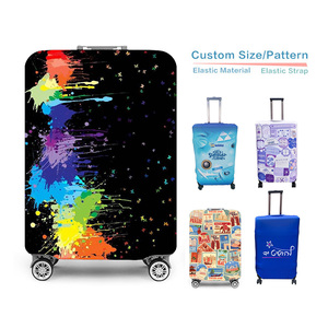 Hot Bán Tùy Chỉnh Logo In Thư Du Lịch Thân Cây Căng Polyester Hành Lý Bảo Vệ Hành Lý Bìa Bảo Vệ Vali Bìa - Product Image 2