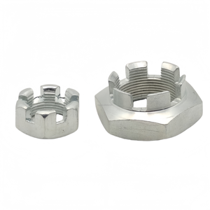 Tuerca hexagonal ranurada, acero al carbono <span class=keywords><strong>DIN</strong></span> <span class=keywords><strong>935</strong></span> Zinc plateado, para maquinaria/automotriz/aeroespacial - Product Image 4