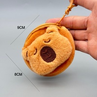 Porte-clés en peluche Capybara personnalisé avec logo, dessin animé, anime, pain grillé, mini sac à main, portefeuille, sac cadeau, biscuit