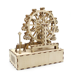 Modèle de grande roue en bois, jouet éducatif, Kit d'expérimentation scientifique et physique pour enfants de 8 à 13 ans, unisexe - Product Image 3